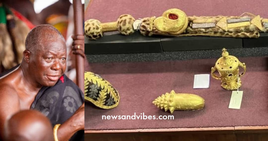 32 gold and silver objects stolen from Asantehene 150 years ago return to Ghana