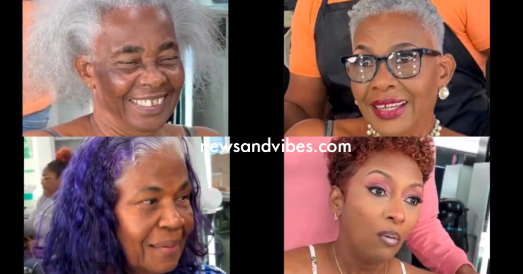 (Video) Elderly women's makeup transformations spark debate on social media