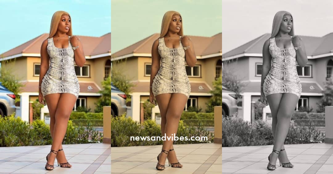 Ghanaians drool over the perfect body enhancements by Fantana, call on celebrities to learn from her