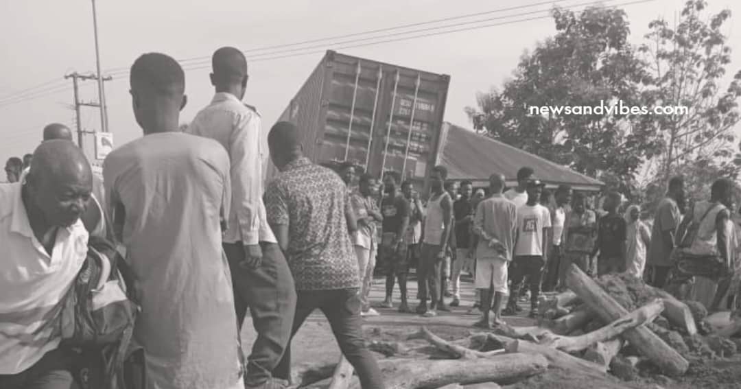Angry residents protest reckless driving on Kumasi-Techiman Highway