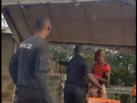 (Video) Man arrested with suspected marijuana at Anloga Police Barrier in Volta Region