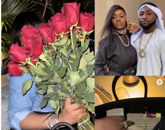 "Only poor men cheat": Netizens react to Davido surprising Chioma with cash amid cheating rumours