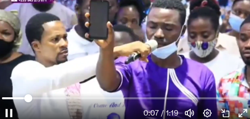Prophet Ogyaba amazes congregation with miraculous mobile money deposit during church service
