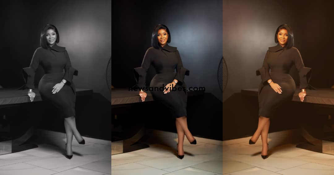 The dress really "Fitz" you - Netizens compliment Serwaa Amihere