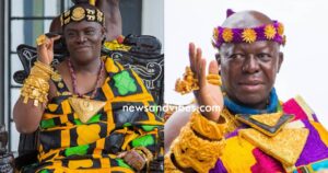 (Video) Asantehene is responsible for killings in Sampa - Dormaahene tells Bawumia