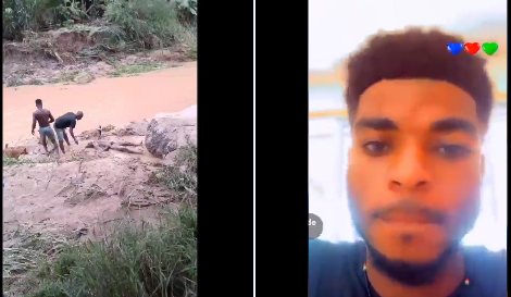 (VIdeo) Body of SHS graduate swept away by flooded Nsakina River retrieved