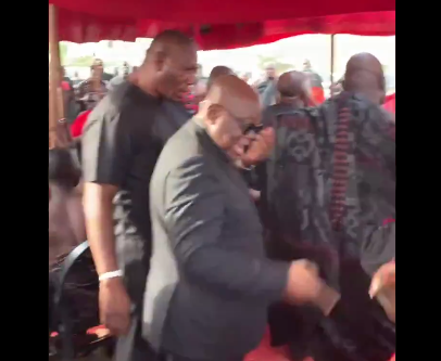 President Akufo-Addo snubs chief at funeral