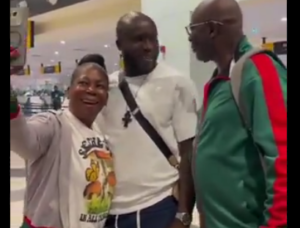 (Video) Dr Likee wows fans at Kotoka Airport