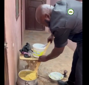 Watch NDC Parliamentary Candidate woo constituents by cooking and braiding hair