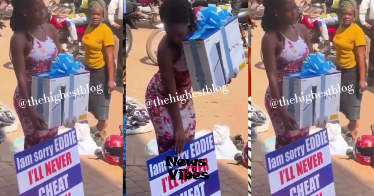 Lady apologizes to boyfriend with PS5 for cheating