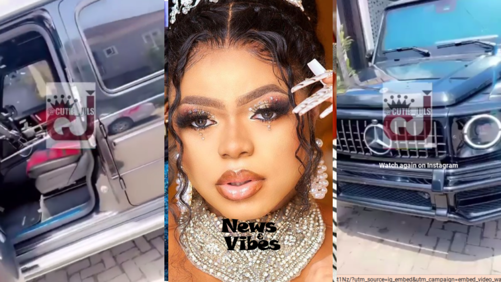 (Video) Bobrisky shows off new Mercedes-Benz G-Wagon