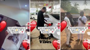 (Video) Young man dies suddenly after celebrating first car purchase