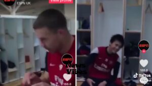 Watch former Arsenal players Podolski, Miyaichi, and Frimpong jam to Wizkid's song