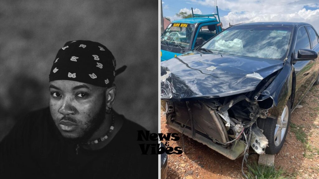 Kev the Topic survives high-speed collision after BAR 7 Concert