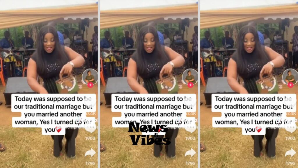 Lady steals the show with dance moves at ex-boyfriend's traditional wedding