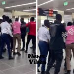 Man throws stones at airport workers shouting 'Lord, Lord, Lord'