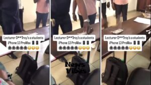 Outrage as lecturer smashes student's iPhone 13 Pro Max in viral video