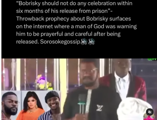 Viral video shows prophet warning Bobrisky of impending challenges on return from prison