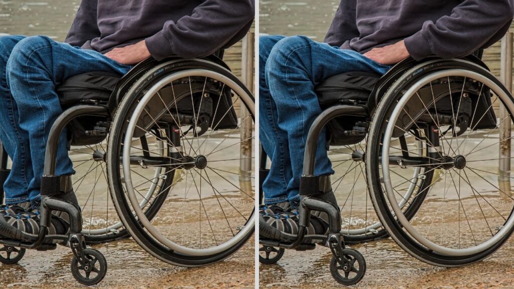 Man returns home in wheelchair after abandoning family for 10 years