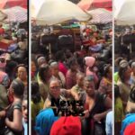 (Video) Chaos Erupts at Makola Market as Woman Demands to be Taken to Hospital by Person Who Pushed Her