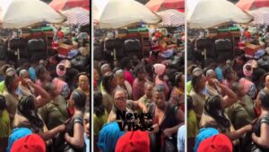 (Video) Chaos Erupts at Makola Market as Woman Demands to be Taken to Hospital by Person Who Pushed Her