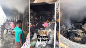 (Video) Kantamanto Market Fire: Devastating Footage Emerges of Destruction