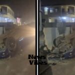 (Video) Driver's Joyride Ends in Disaster on Dunkwa Canary Road