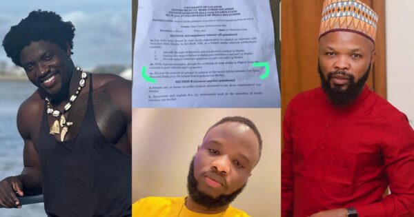 Exam Paper Discusses Verydarkman and Nedu Wazobia Dispute