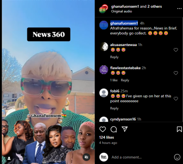 Frafrahemaa Appeals to Tracey Boakye to Assist Afia Schwarzenegger in the U.S