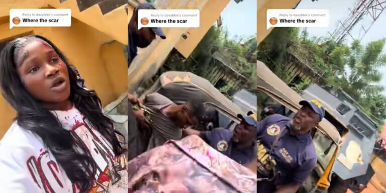 Viral Video: Lady Fights Back as Police Allegedly Beat and Arrest Brother