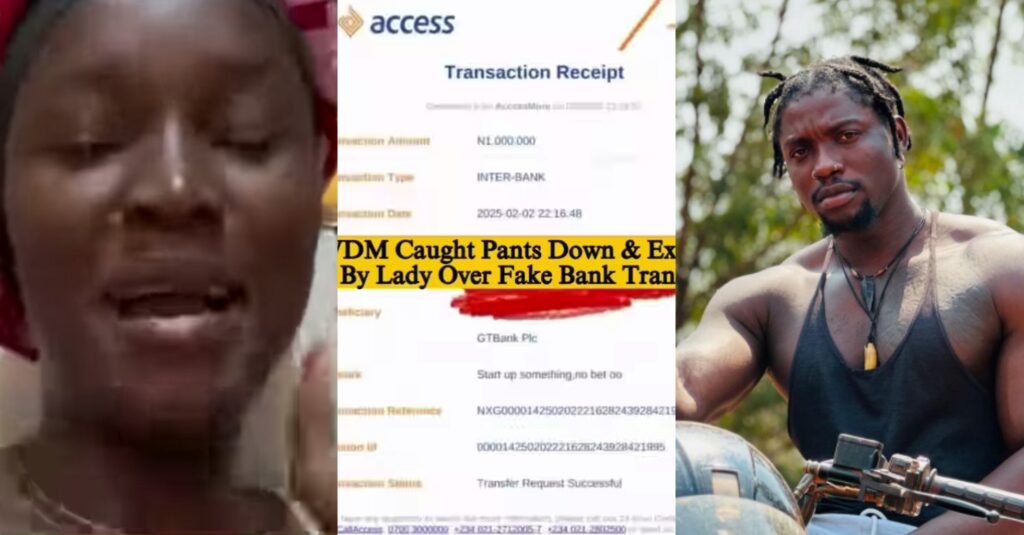 Lady Calls Out VeryDarkMan Over Alleged Fake Money Transfer