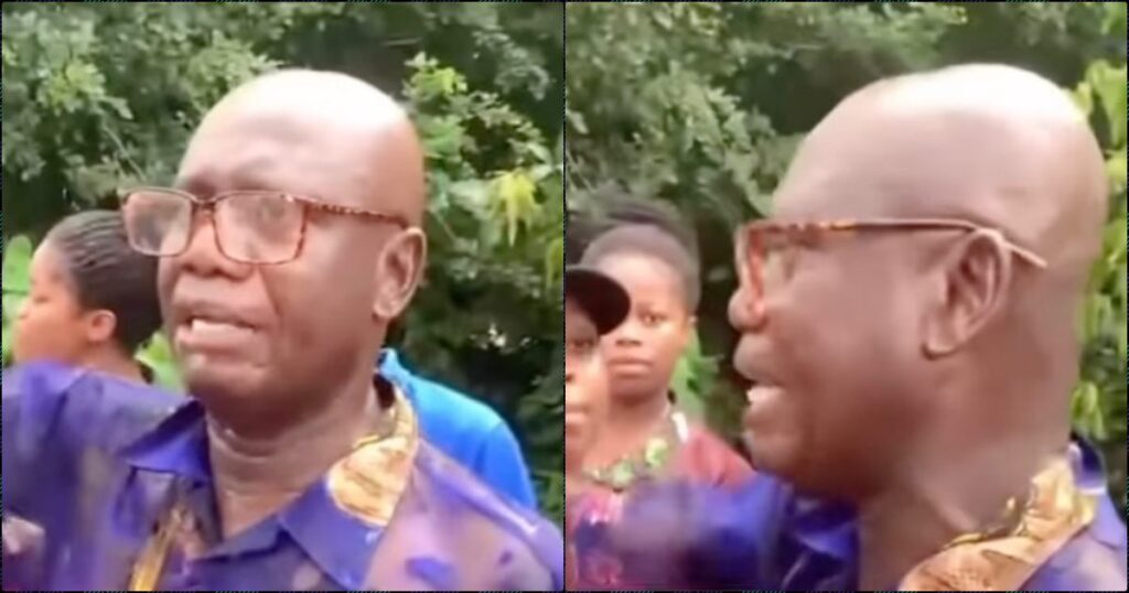 Viral Video Shows Old Man in Tears After Alleged University Girl Abandons Him