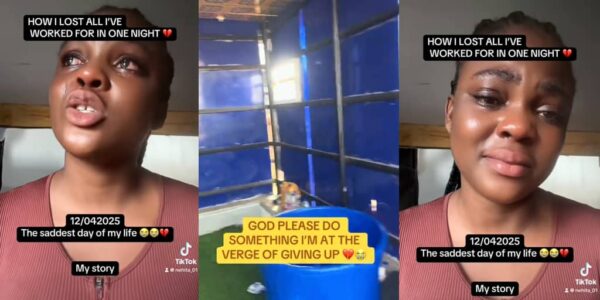 Heartbroken Lady Shares Tearful Video After Losing Everything She Worked For