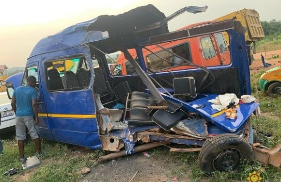 Road Disaster at Adansi Dompoase: Six Dead, One Injured After VIP Bus and Sprinter Crash