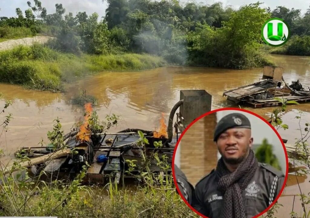 Police Officer Drowns in River Offin During Anti-Galamsey Operation