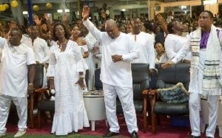 Mahama Shocks Church with GHC50,000 Gift—Fulfills Bold Promise After Election Win