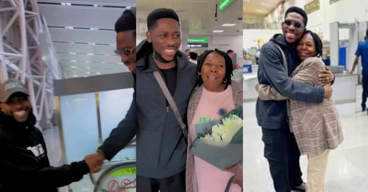 Watch: Viral Moment Davido and Moses Bliss Bump Into Each Other at Airport Leaves Fans Talking