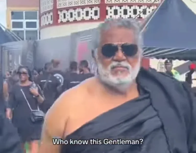 JJ Rawlings Double Spotted at Funeral Grounds
