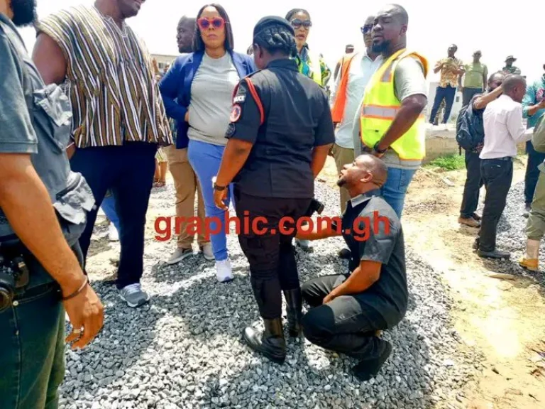 Man Begs as Bulldozers Demolish Homes in Accra Flood Crackdown