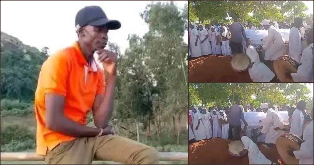 Shock at Funeral as Young Man Collapses and Lands in Coffin