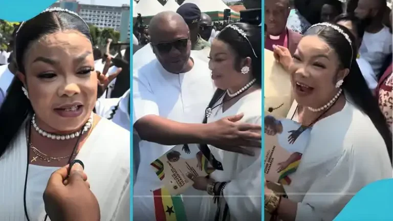 Agradaa Melts After Encounter With John Mahama