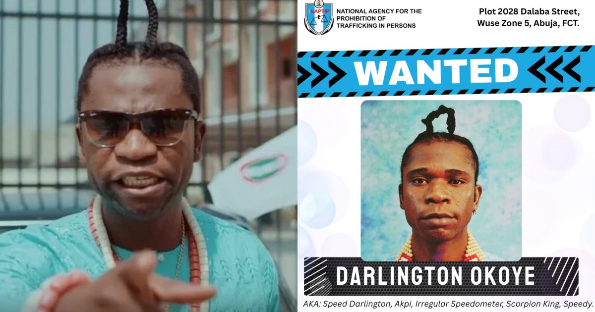 Speed Darlington Drags NAPTIP to Court Over Rape Allegation Fallout