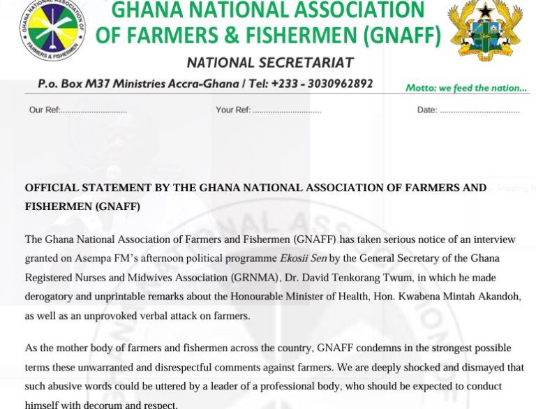 Association of Farmers Warns of Action After Nurses’ Boss Allegedly Ridicules Farmers