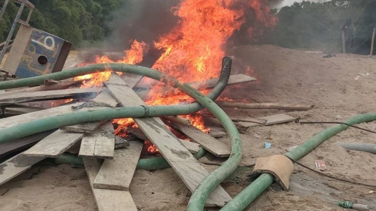 Anti-Galamsey Task Force Seizes Excavators, Arrests 12 in Weekend Sweep