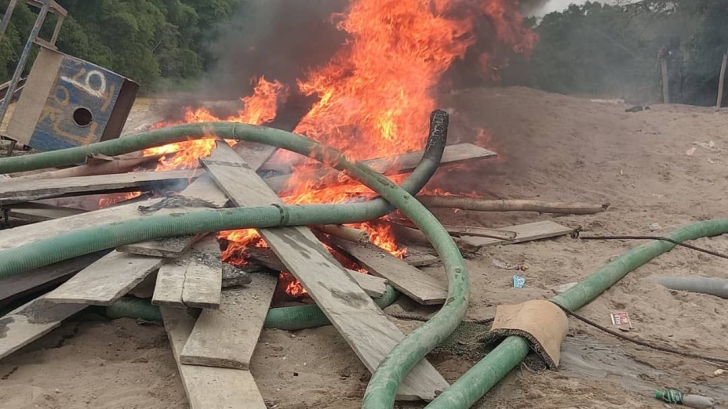 Anti-Galamsey Task Force Seizes Excavators, Arrests 12 in Weekend Sweep