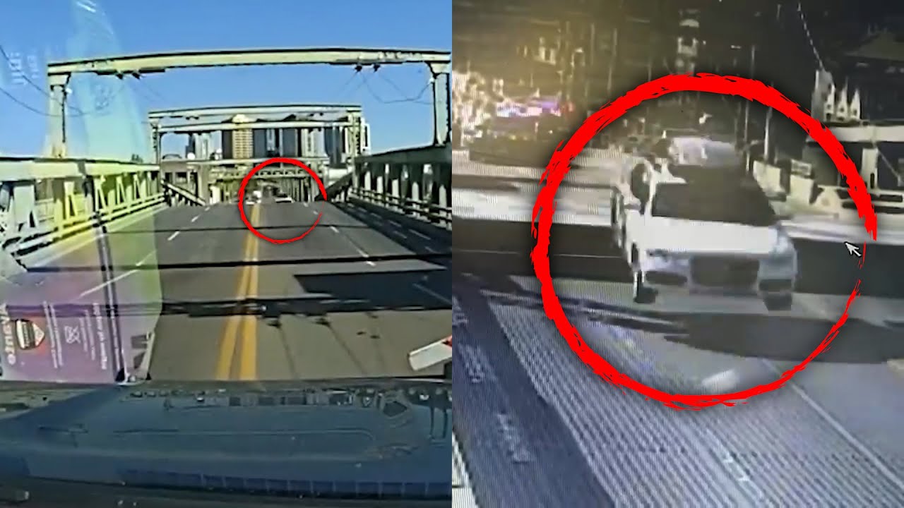 Police Stunned as Suspect Pulls Off Bridge Jump Like a Movie Scene