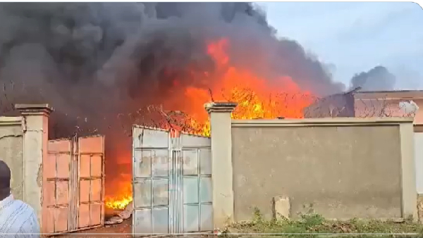 Pregnant Woman Rescued From Plastic Factory Fire at Lartebiokorshie