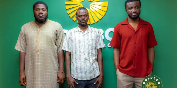 “Ghana Gold Smuggling Syndicate Busted: Three Suspects Arraigned, Four Still on the Run