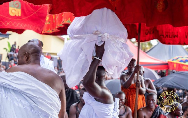Why These White-Clad Priests Stood Out at Asantehemaa’s Burial