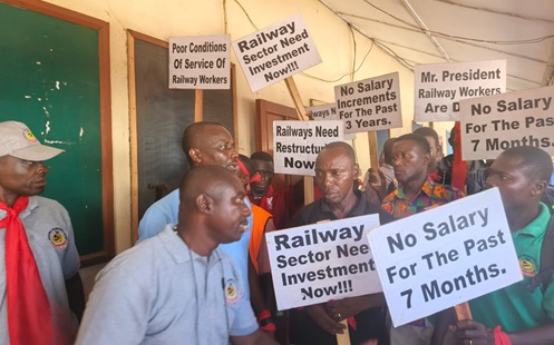 Railway Workers Threaten Nationwide Shutdown Over 12-Month Salary Arrears